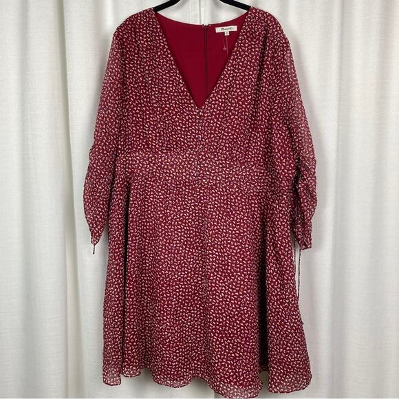 Madewell Starviolet Mini Dress Ditsy Floral Sz.24W NWT - Picture 5 of 16